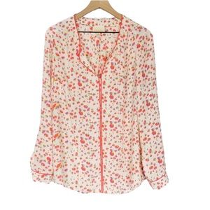 ModCloth podcast co-host floral blouse size S